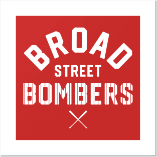 Philadelphia 'Broad Street Bombers' Baseball Fan T-Shirt: Showcase Your Philly Pride with a Home Run Design! Posters and Art